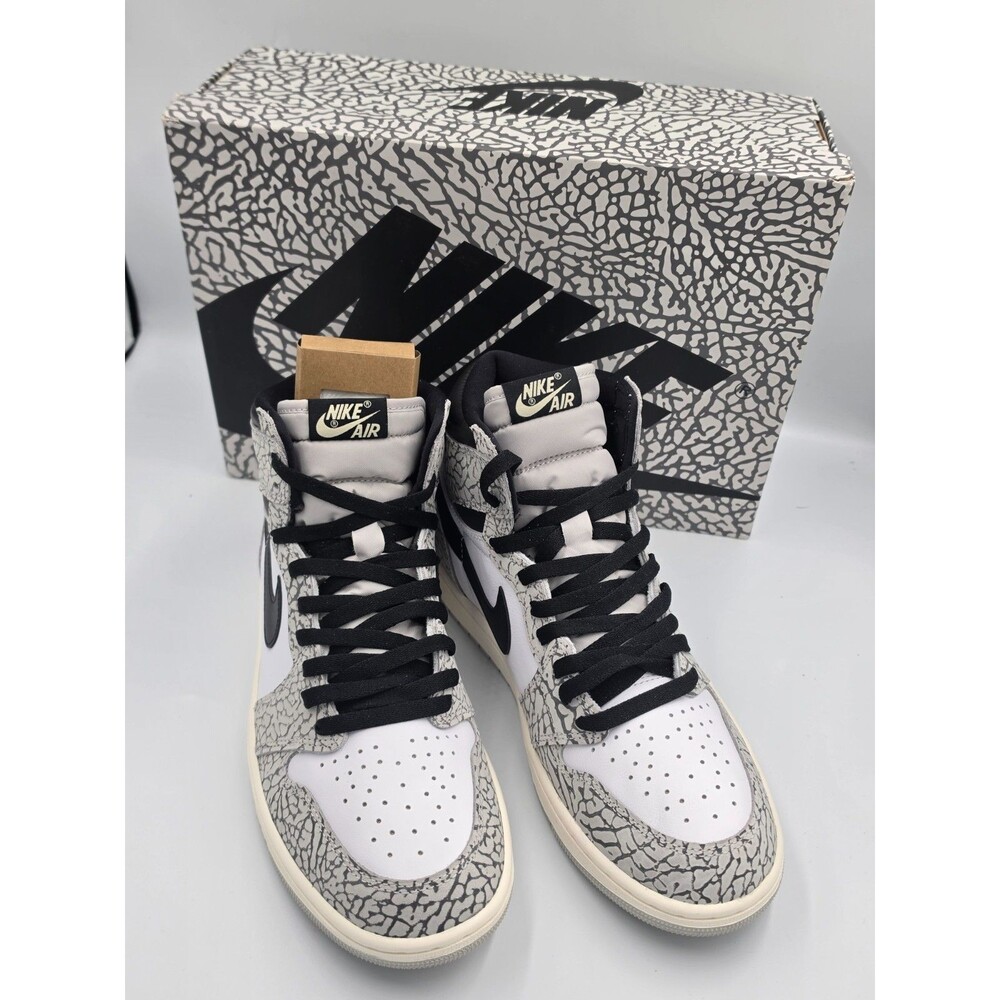 Jordan | Shoes | Nike Air Jordan Retro High Og White Cement Mens 1 ...